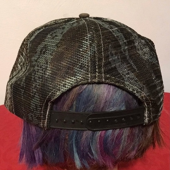 VINTAGE 90s Operation Desert Storm Camo Foam/Mesh Trucker Hat Snapback Deadstock - Picture 4 of 5